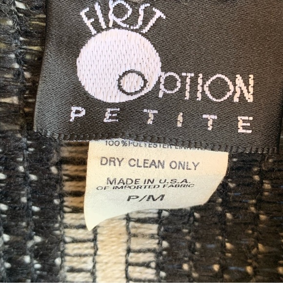 Vintage Blazer Sweater Jacket 80s Women’s Coat Dark Academia Petite Cropped - Picture 3 of 4